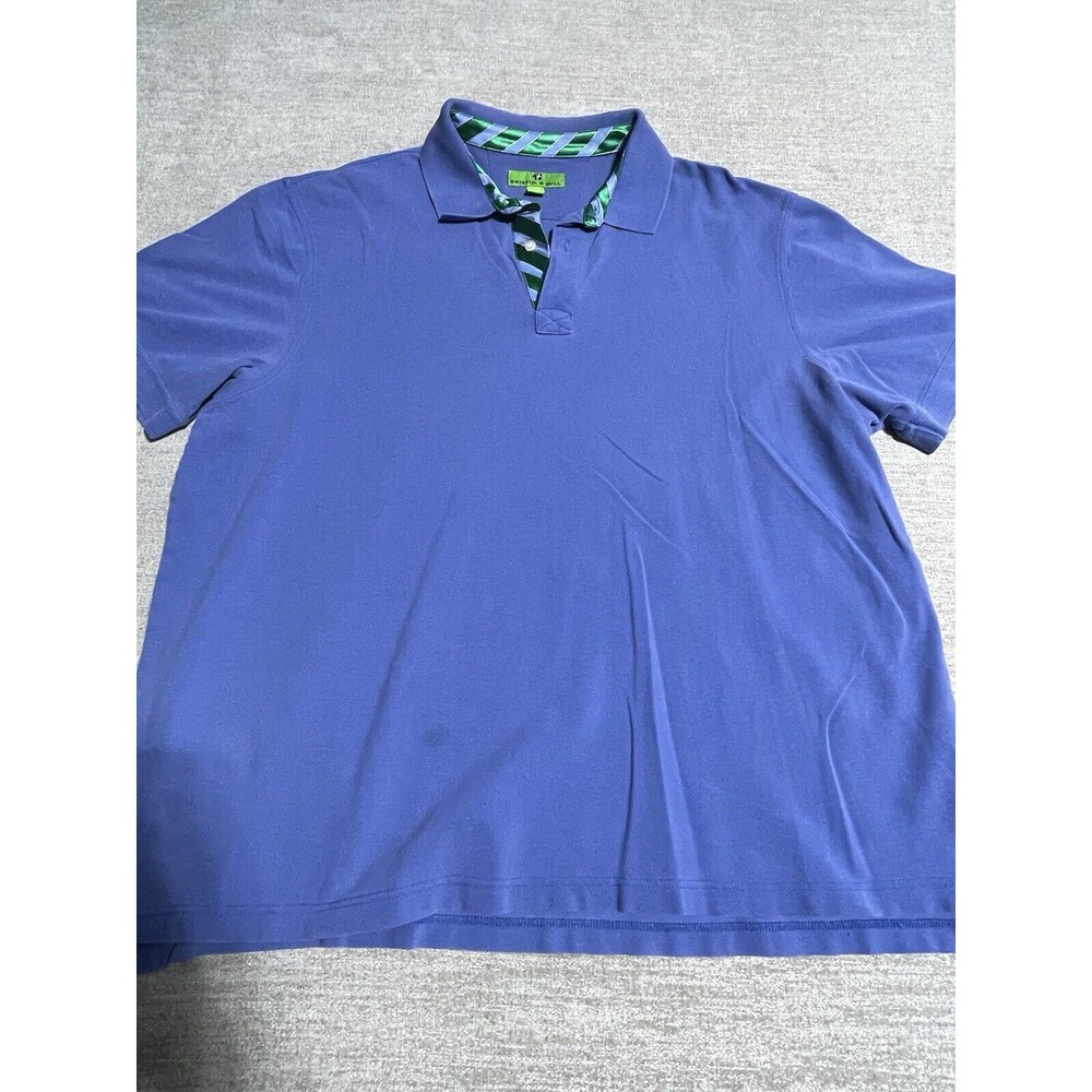 Vintage Bristol & Bull Polo Shirt Men’s 2XL Blue Collared Short Sleeve